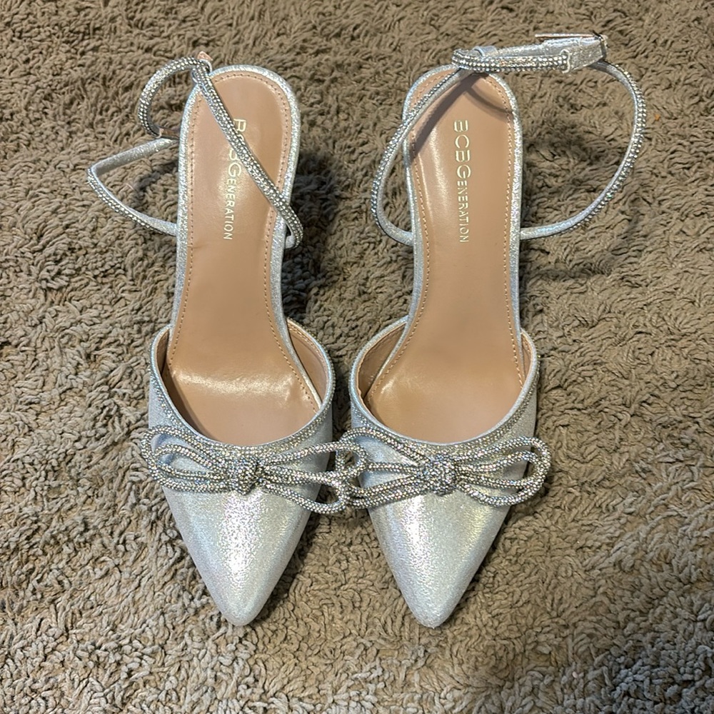 Silver BCBGeneration heels